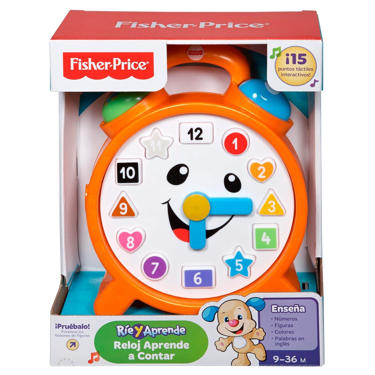 Fisher Price Rie y Aprende Reloj Aprende a Contar Mattel