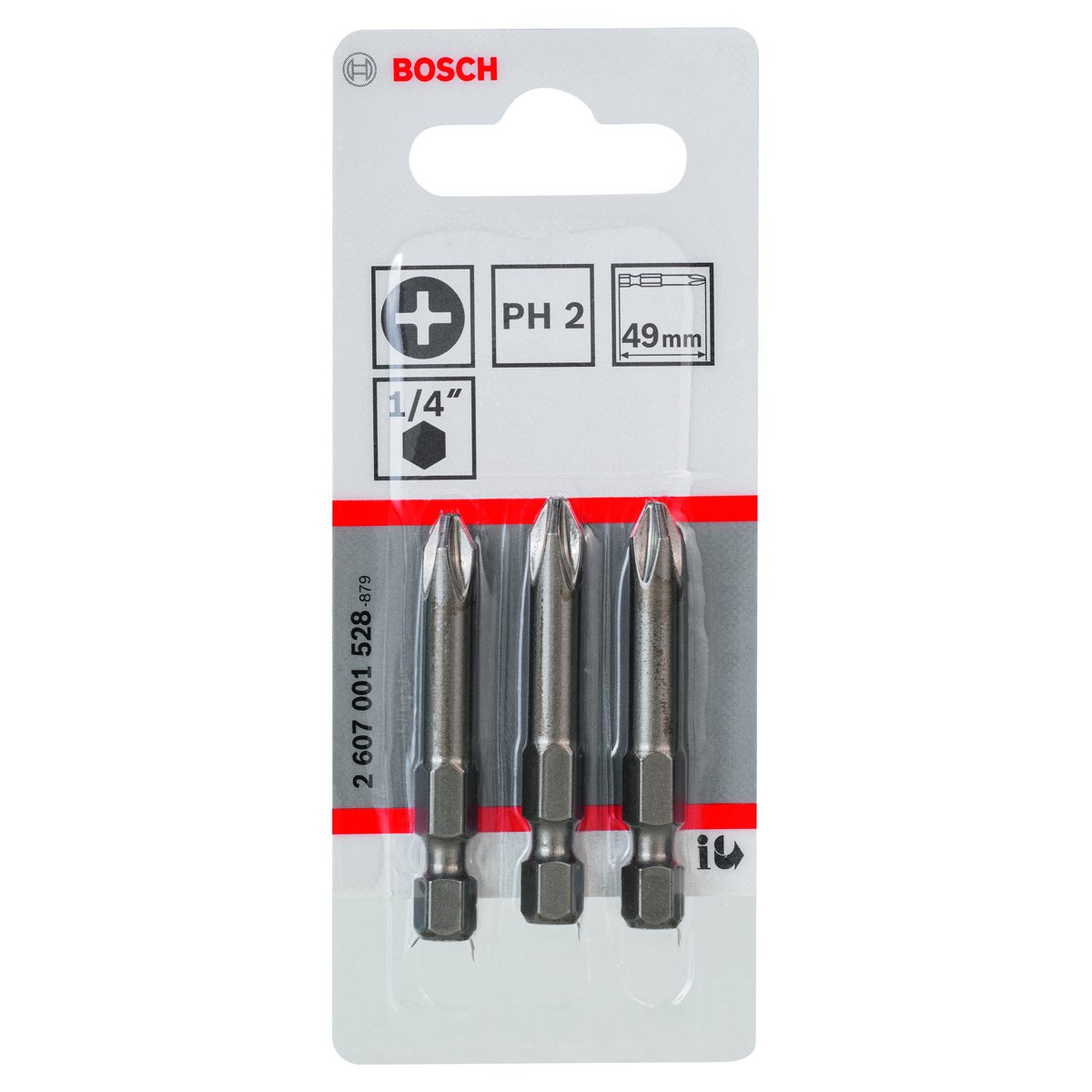 Juego 3 Puntas Phillips 2 X 2" Bosch