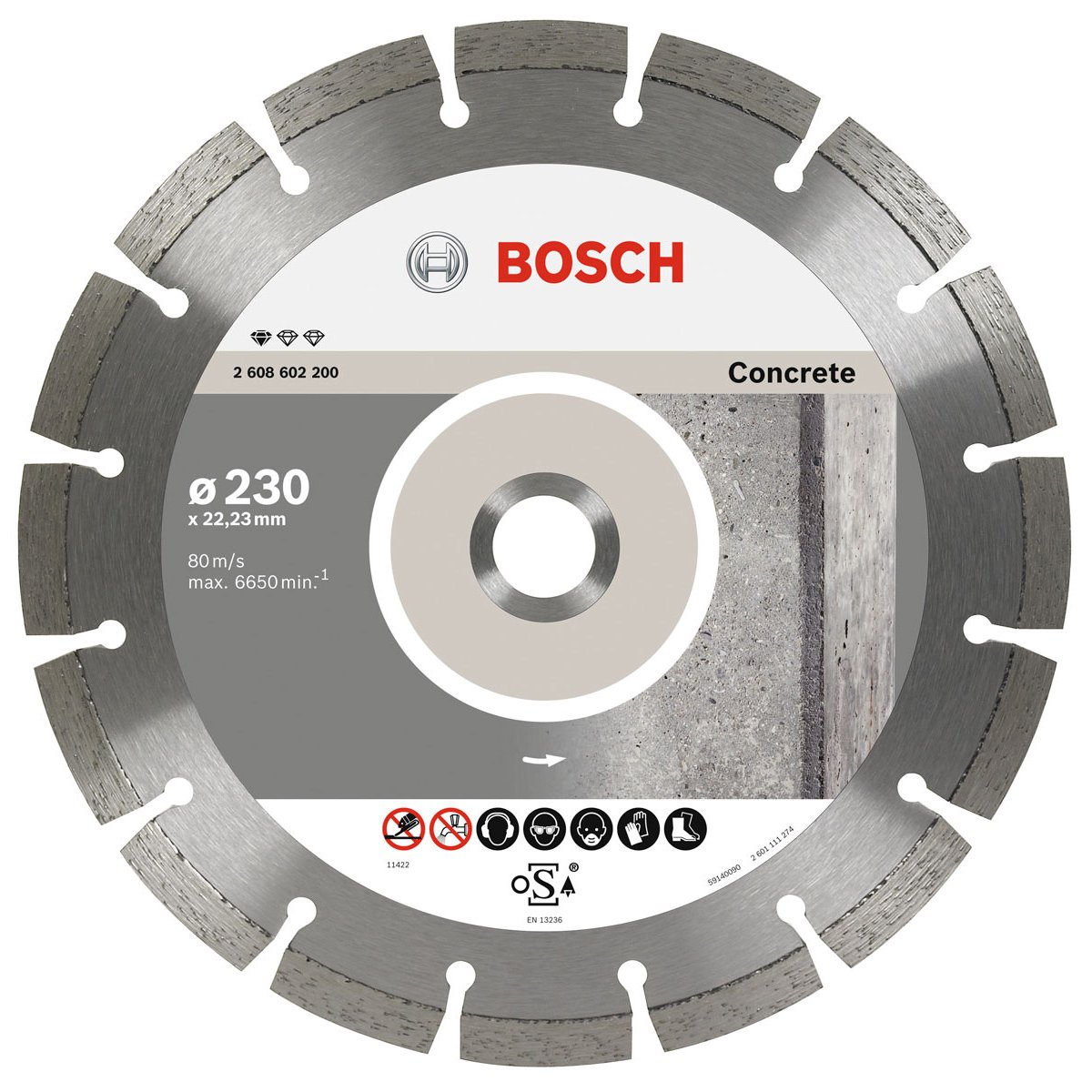 Disco Diamante 41/2"concreto Profesional Bosch