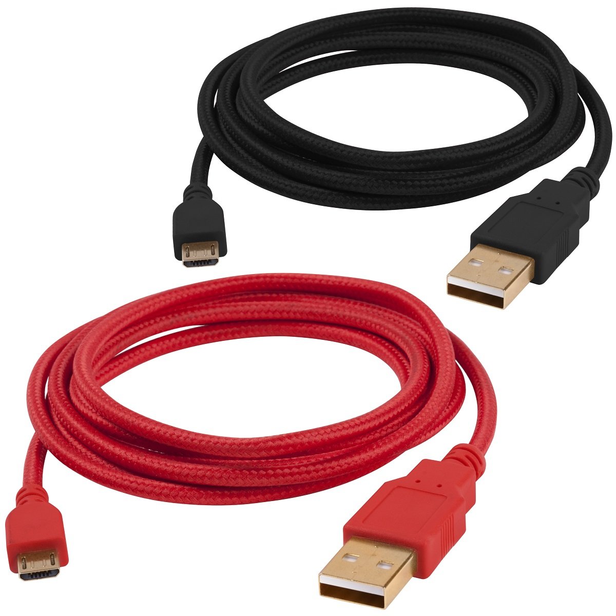 Cable Isound Doble Pack Micro-Usb 6773 Bl/negro