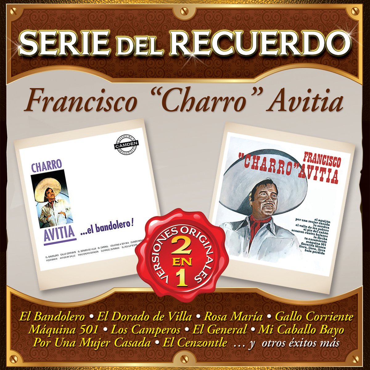 Cd Francisco "charro" Avitia Serie Del Recuerdo 2 en 1