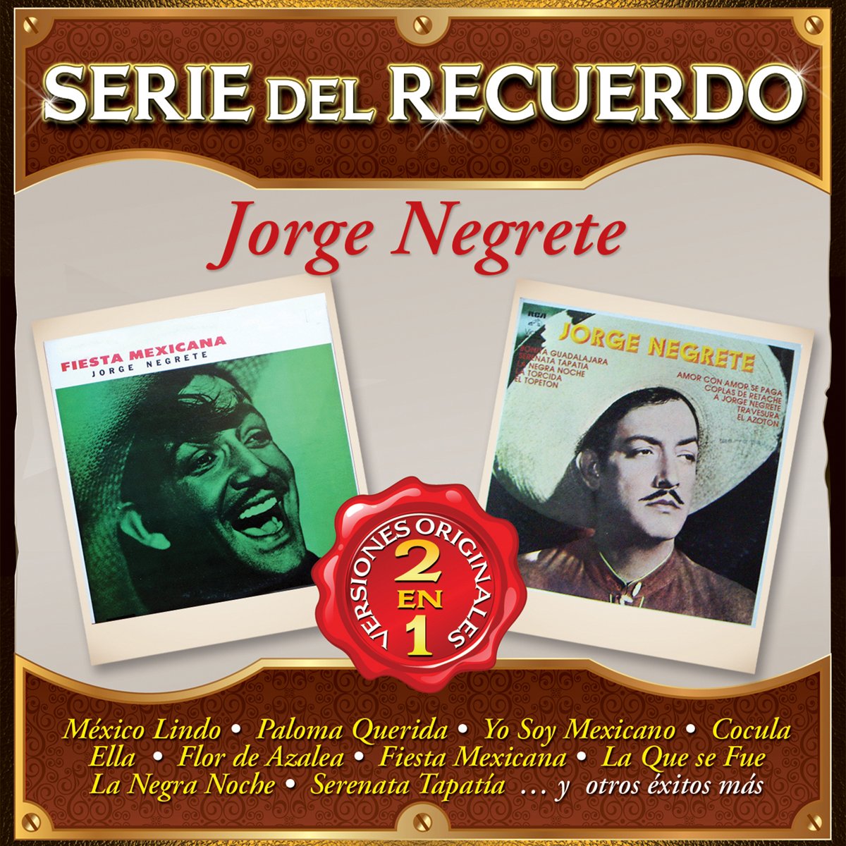 Cd Jorge Negrete Serie Del Recuerdo 2 en 1