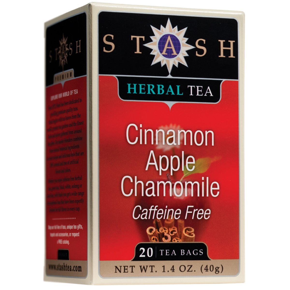 Stash Tea Herbal Cinnamon Apple Chamomile 20 Sobr