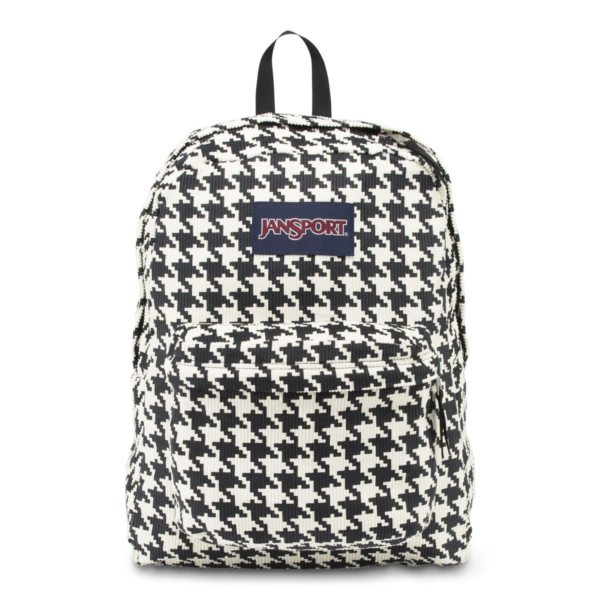 Backpack High Stake Wh/bk Houndstooth Corduroy