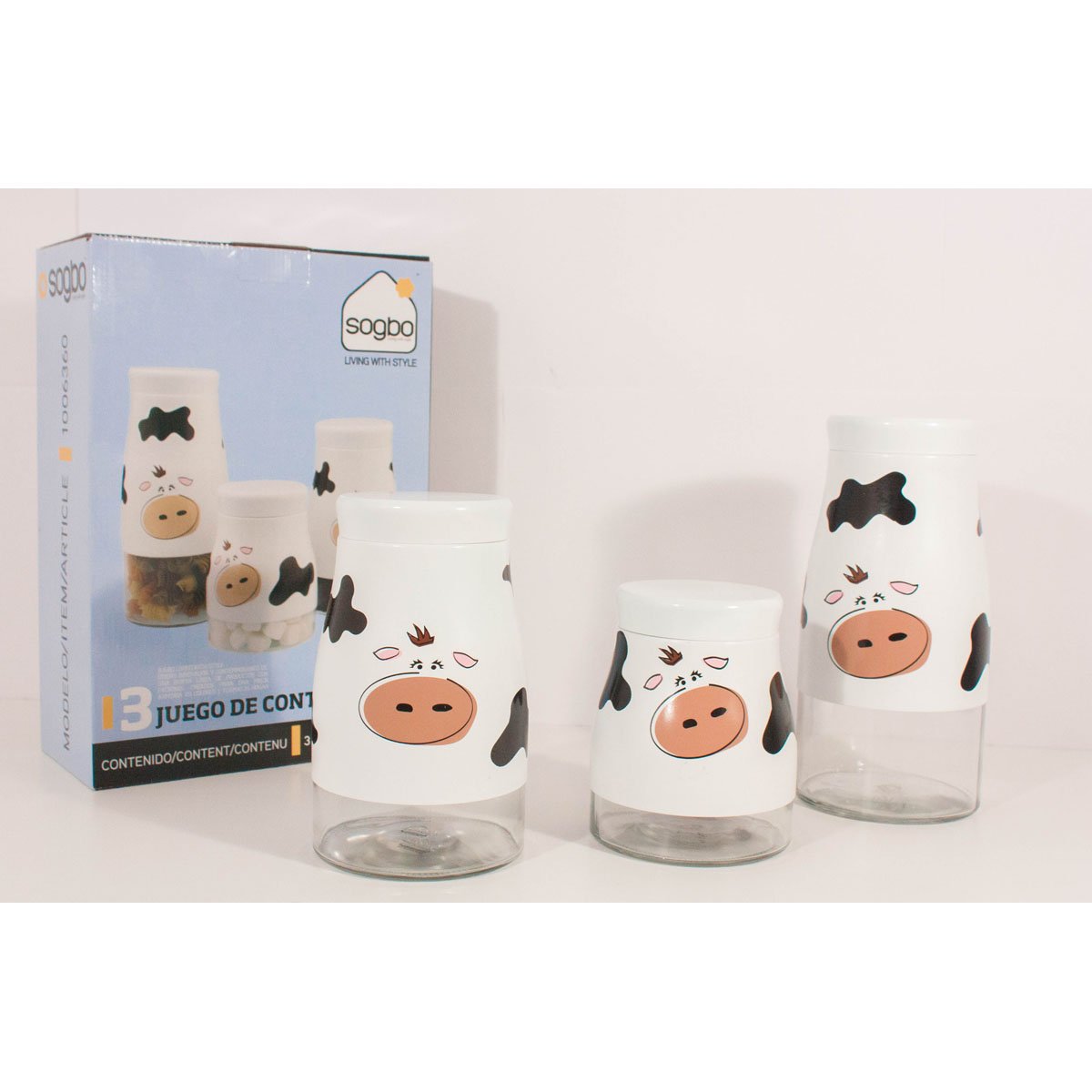 Set 3 Canister Vaca 1006360