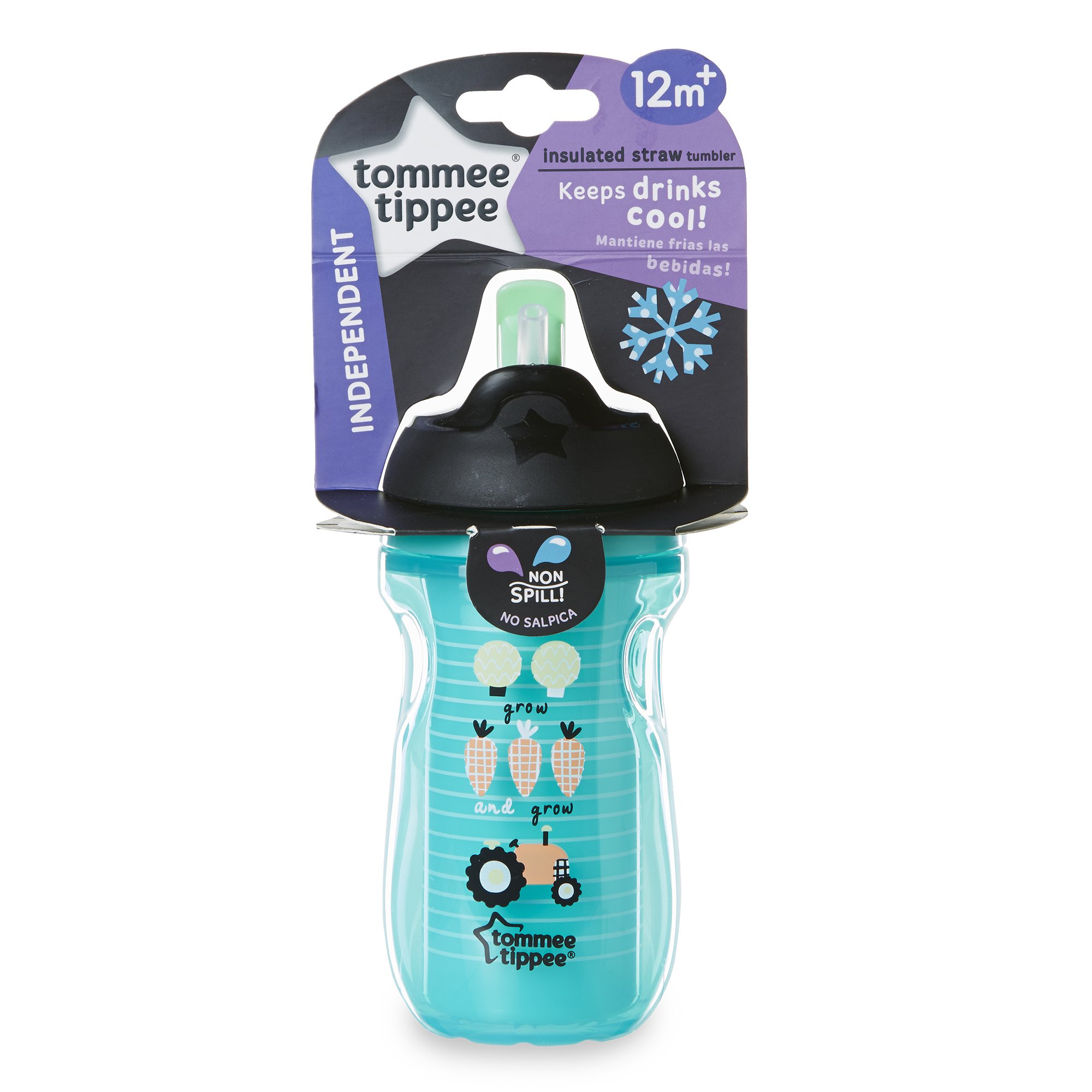 Vaso Térmico con Popote, 9 Oz, Tommee Tippee