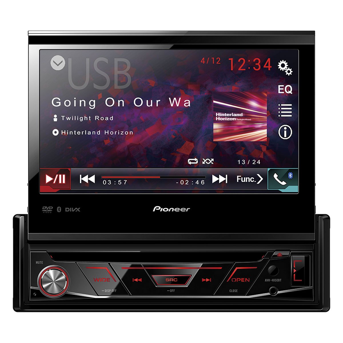 Autoestéreo Multimedia Rt Pioneer 7 Dvd Usb Avh4850Bt