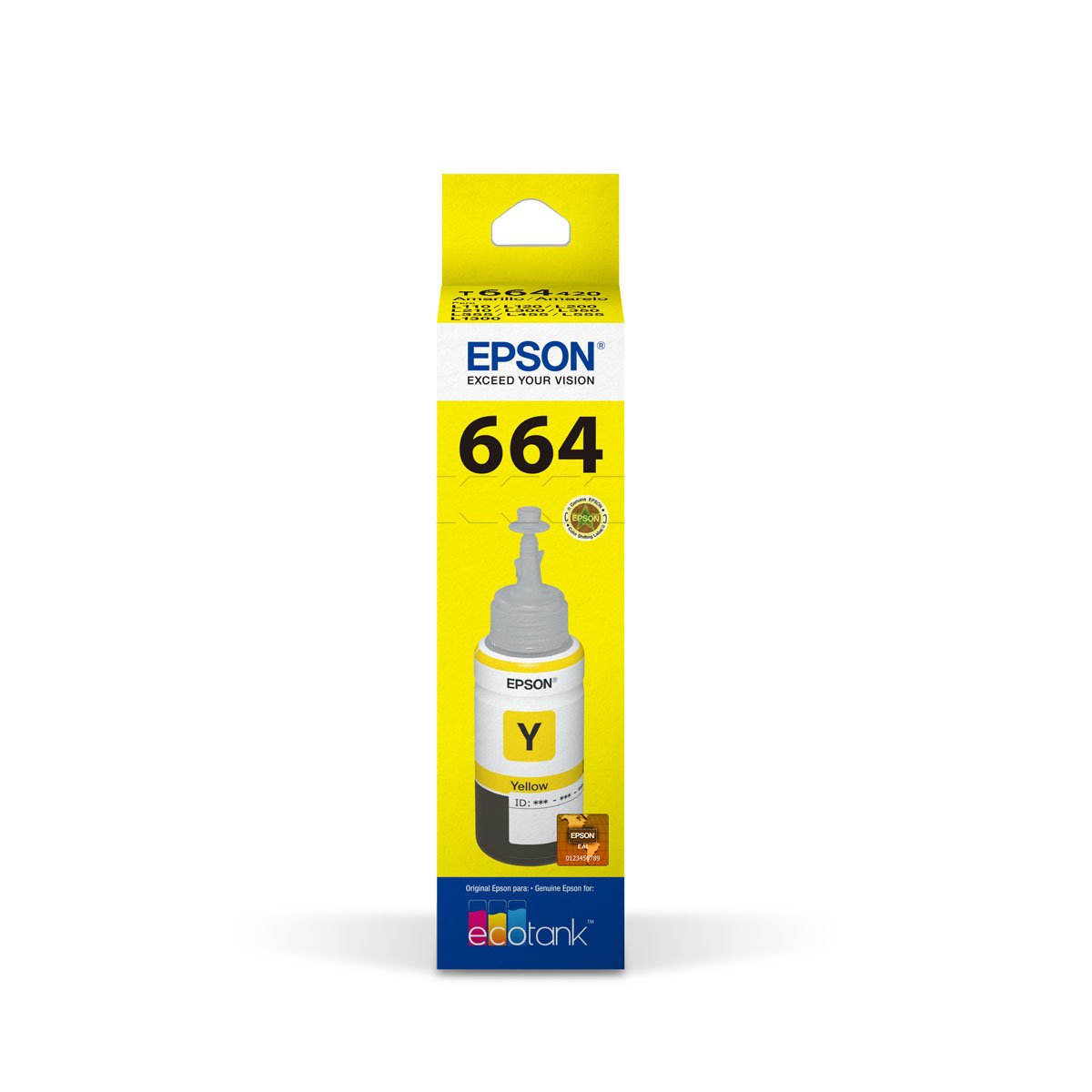 Botella de Tinta Amarillo T66 Epson