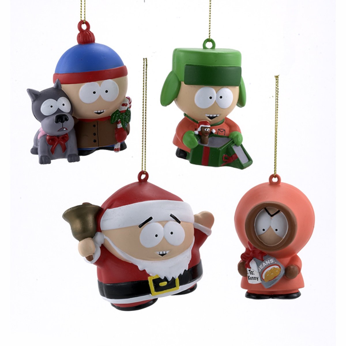 Cravate De Noël South Park - Personnages Eric, Kenny, Kyle, Stan Et Père Noël - Neuf
