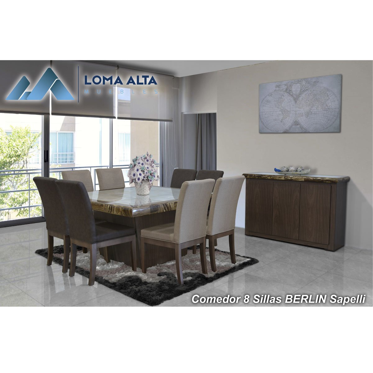 Buffet Berlín Sapelli Muebles Loma Alta