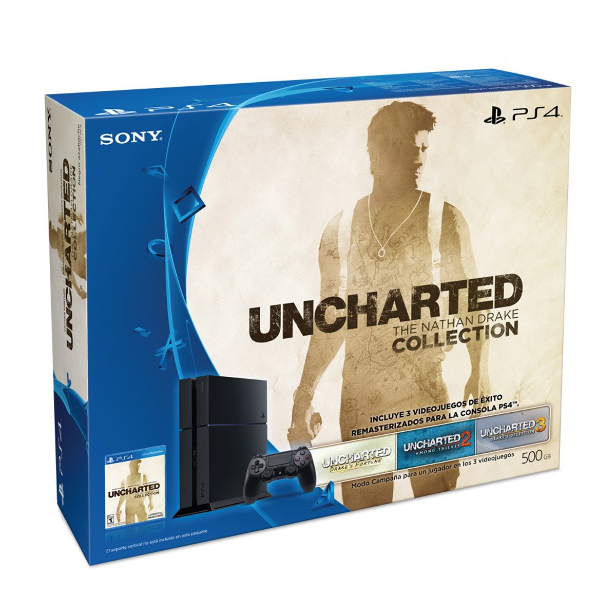 Kit Ps4 500Gb + Uncharted Tnd Collection