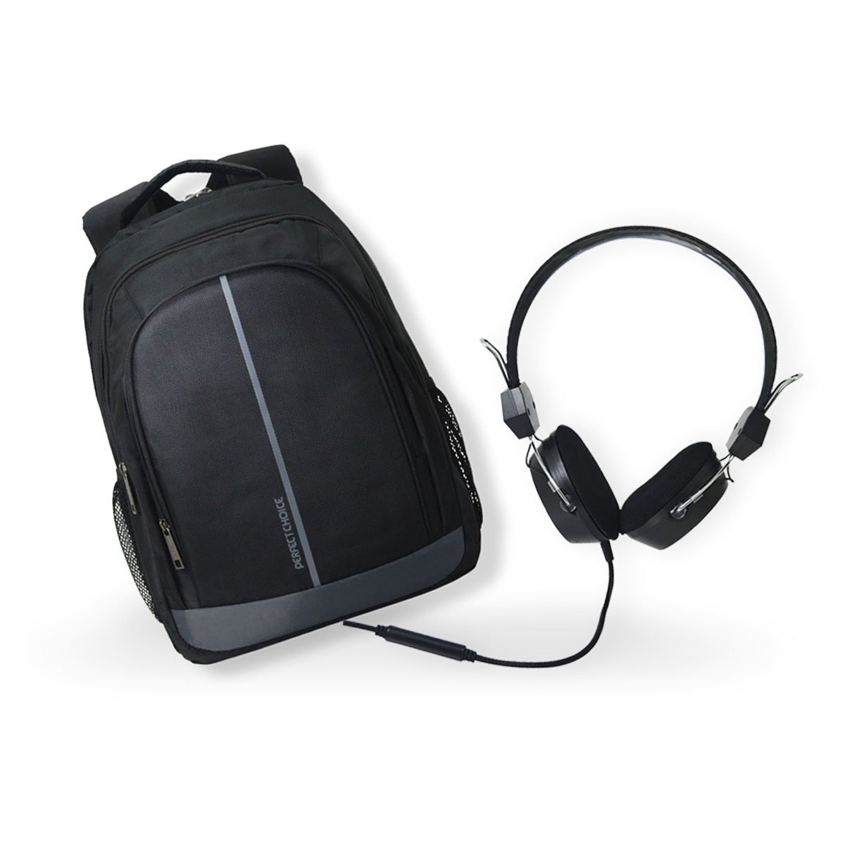Bundle Mochila Portalaptop 15" Essentials + Audífonos Perfect Choice