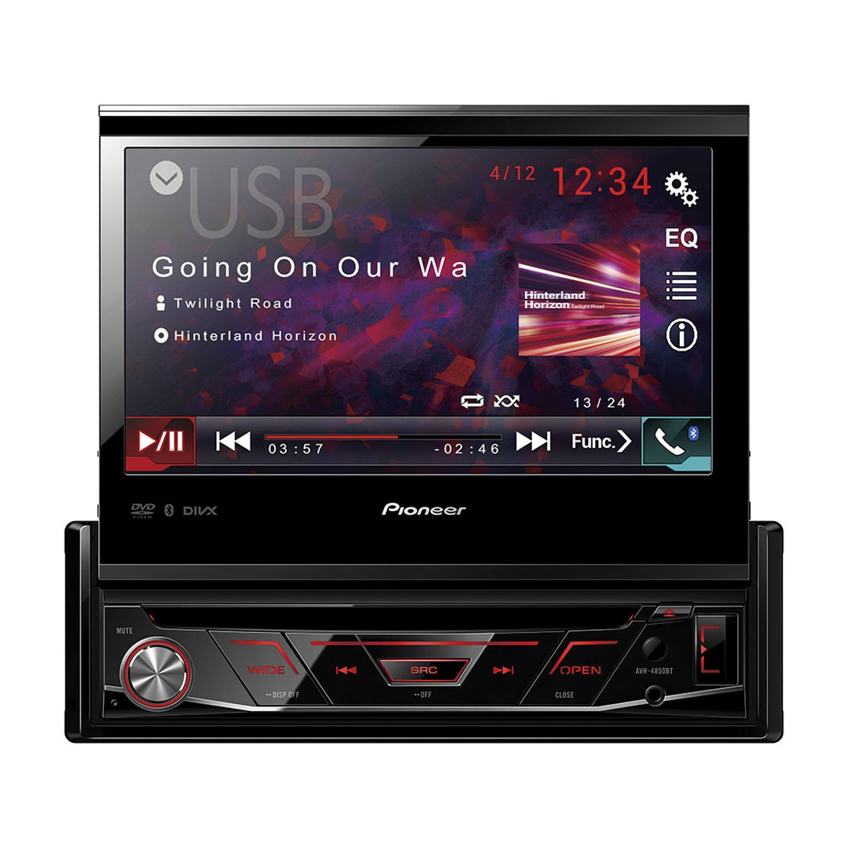 Autoestéreo Multimedia Rt Pioneer 7 Dvd Usb Avh4850Bt