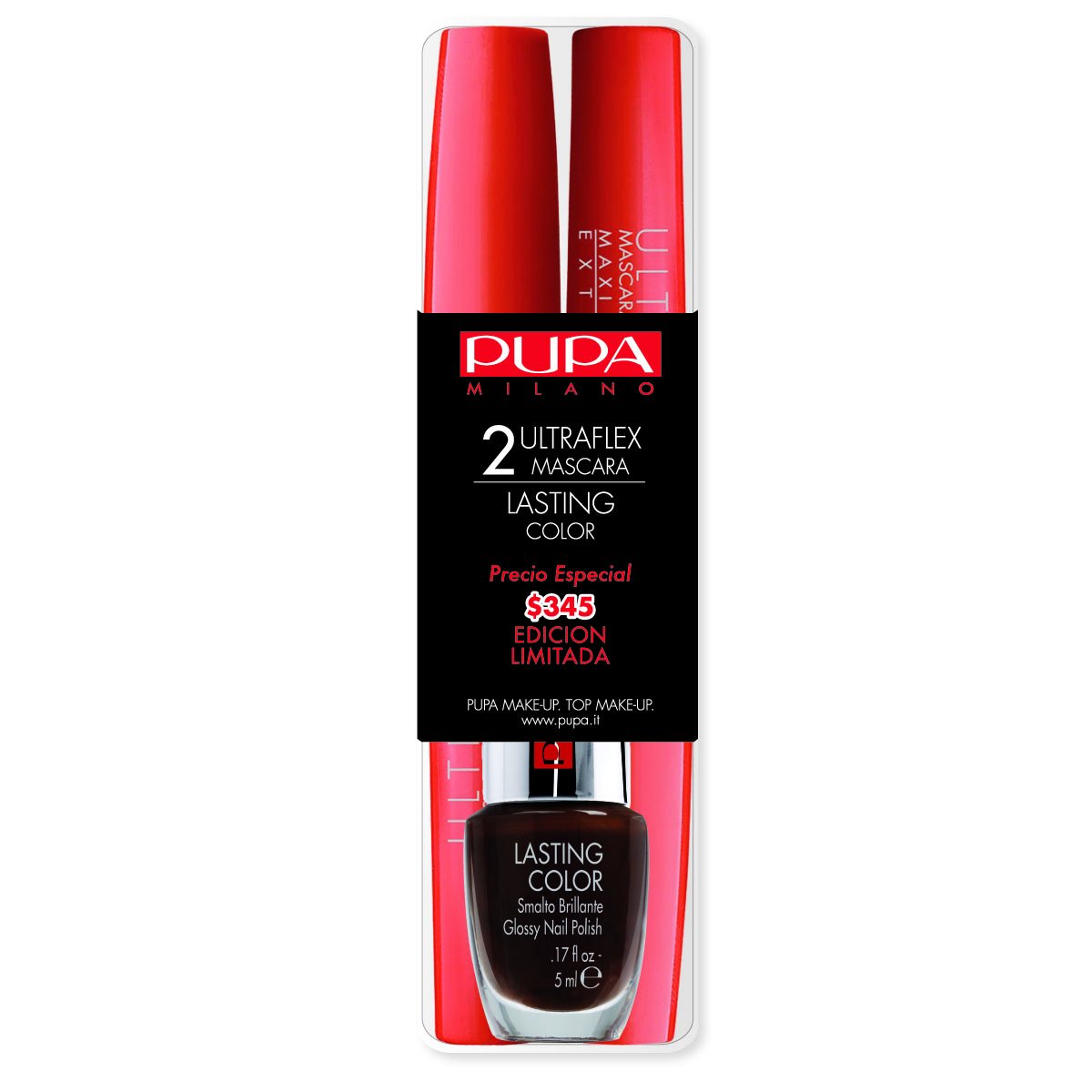 Mascaras Ultraflex y Esmalte  Promoción Pupa