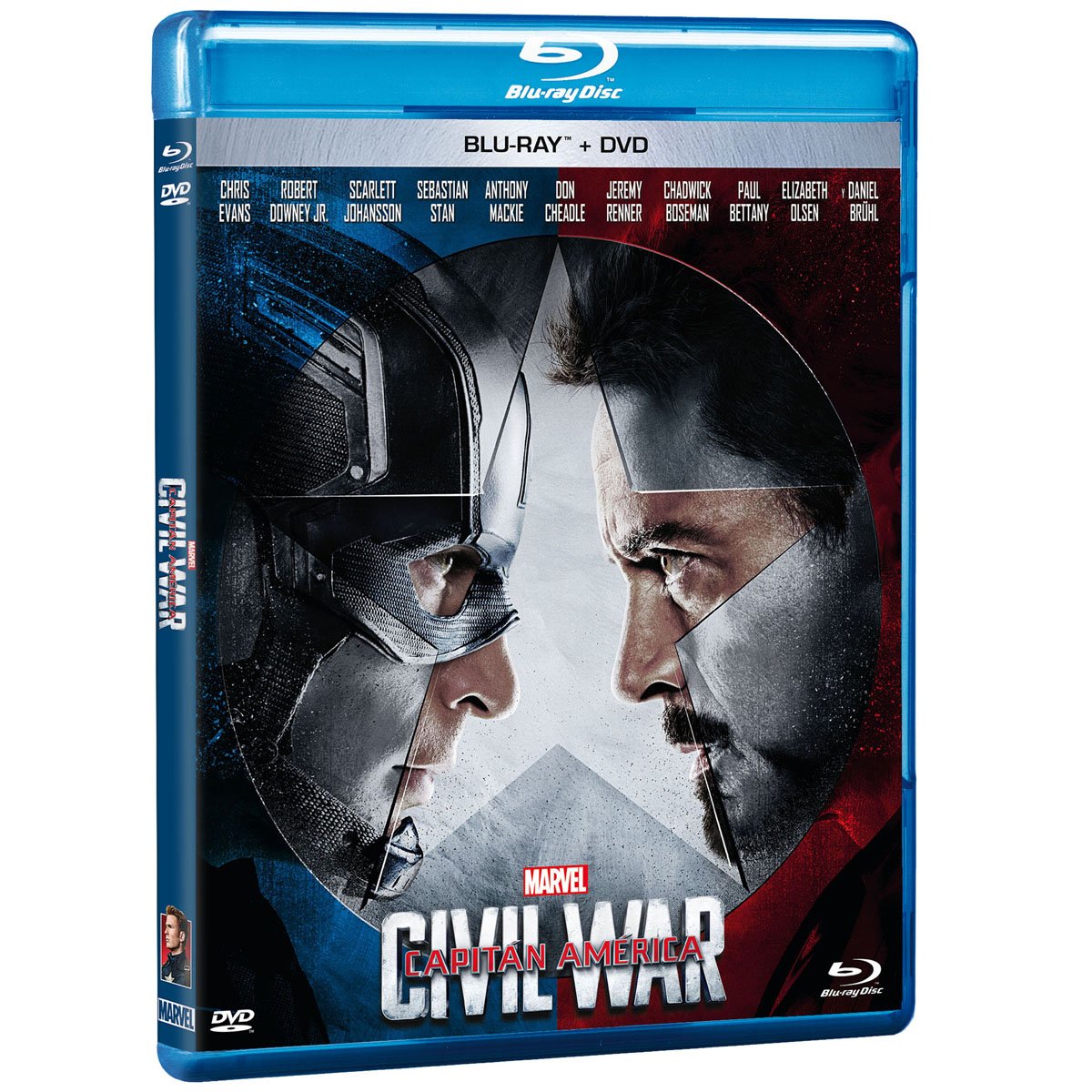 Blu-Ray + Dvd Capitan America Civil War