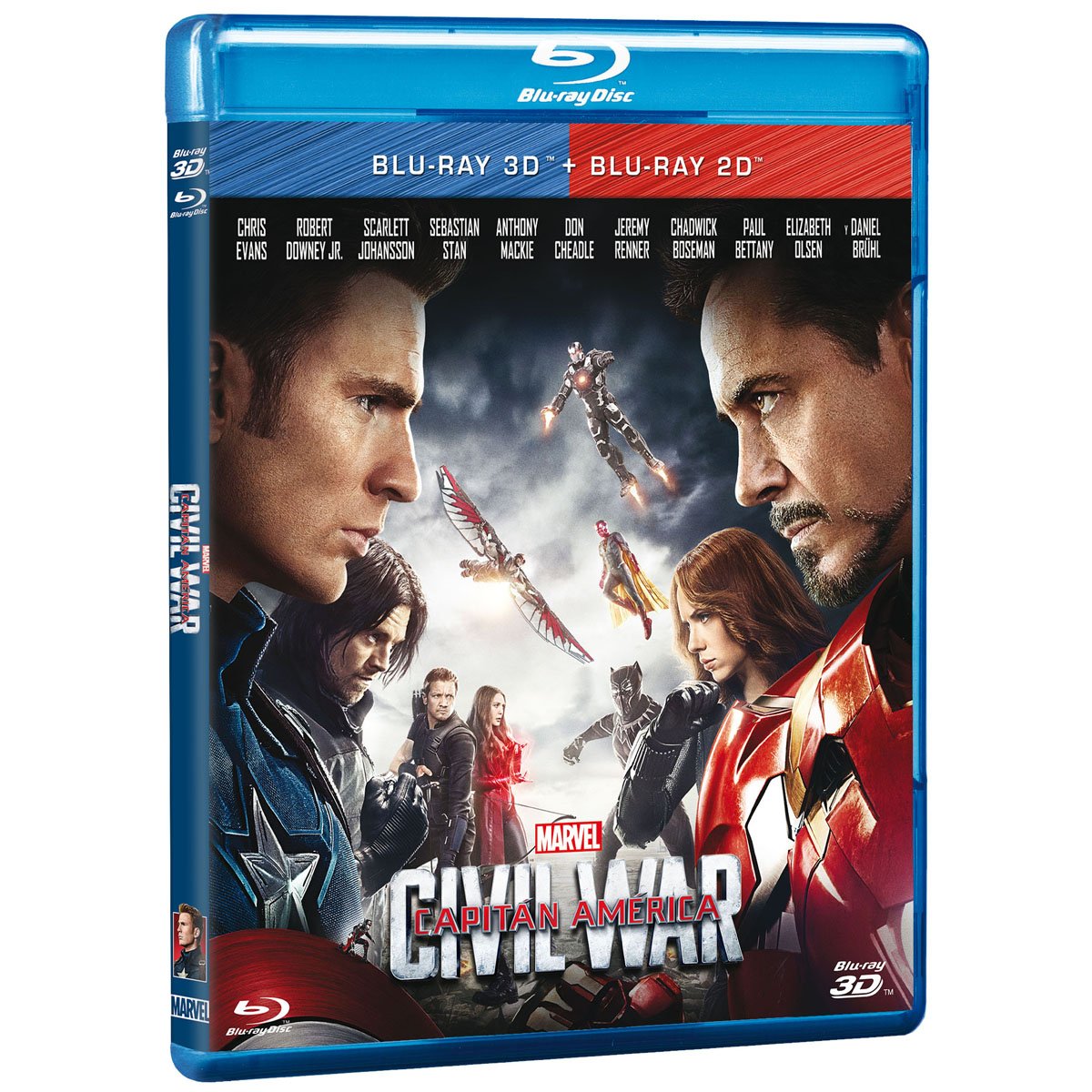 Blu Ray 3D + Blu Ray Capitan America Civil War