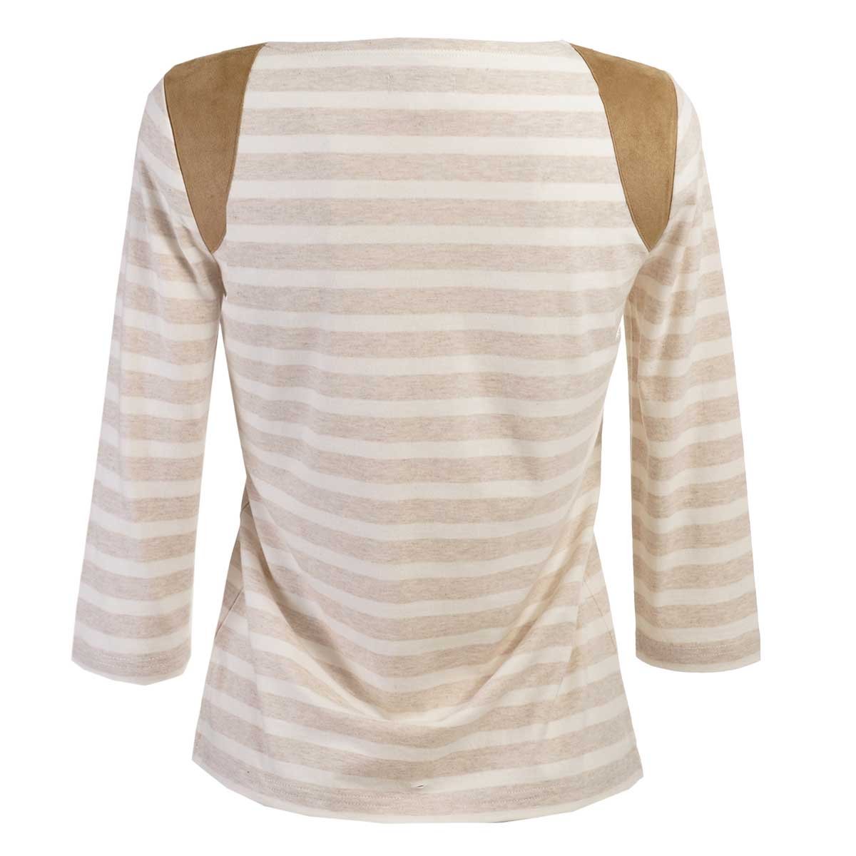 Playera con Suede en Hombros Life Styler Petite