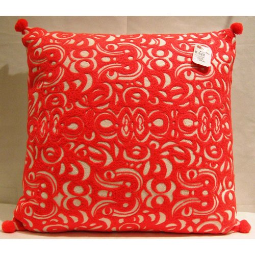 Cojín Decorativo India Bordado 45X45 Rojo