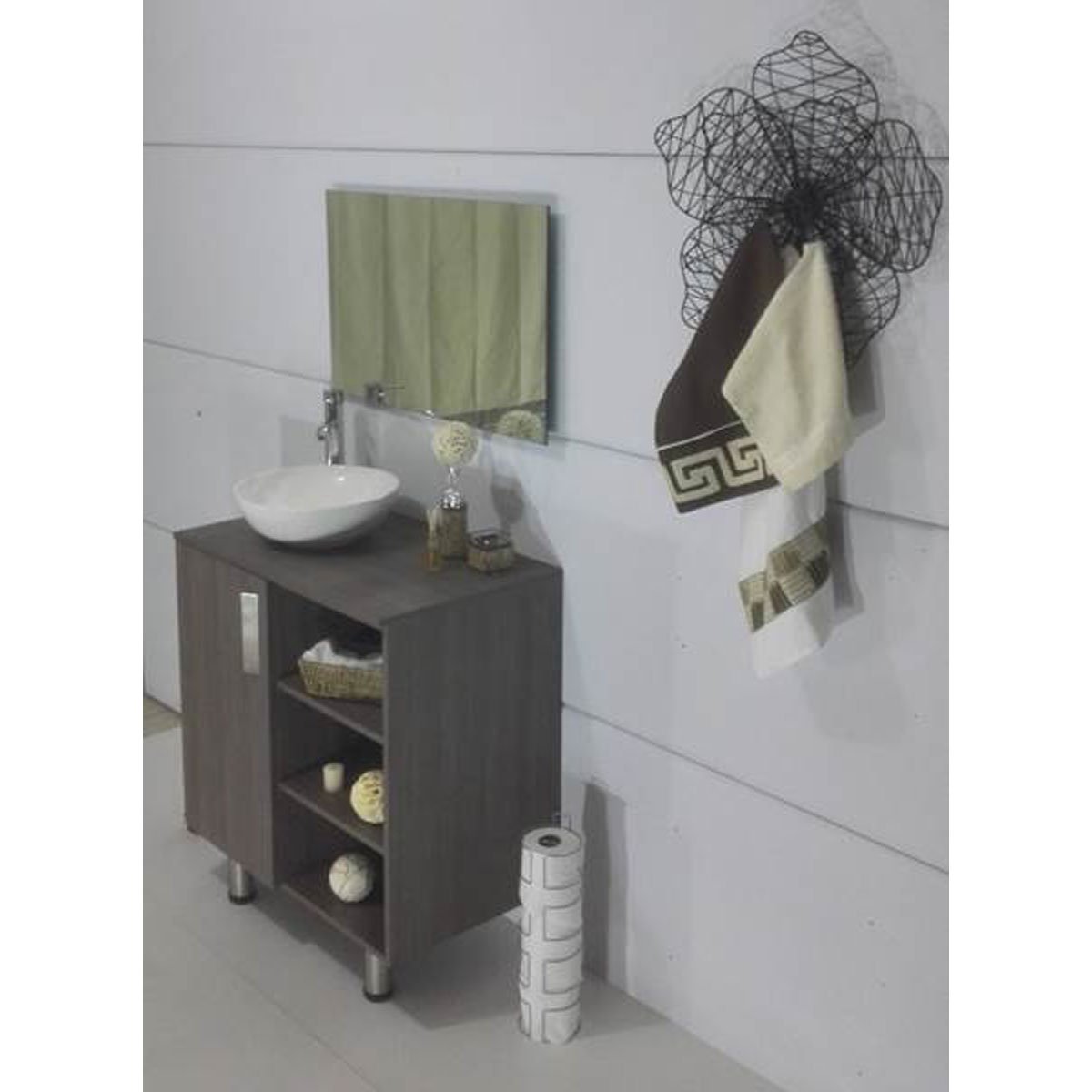 Baño Integral 80 Cms Incluye Llave y Ovalín Blanco