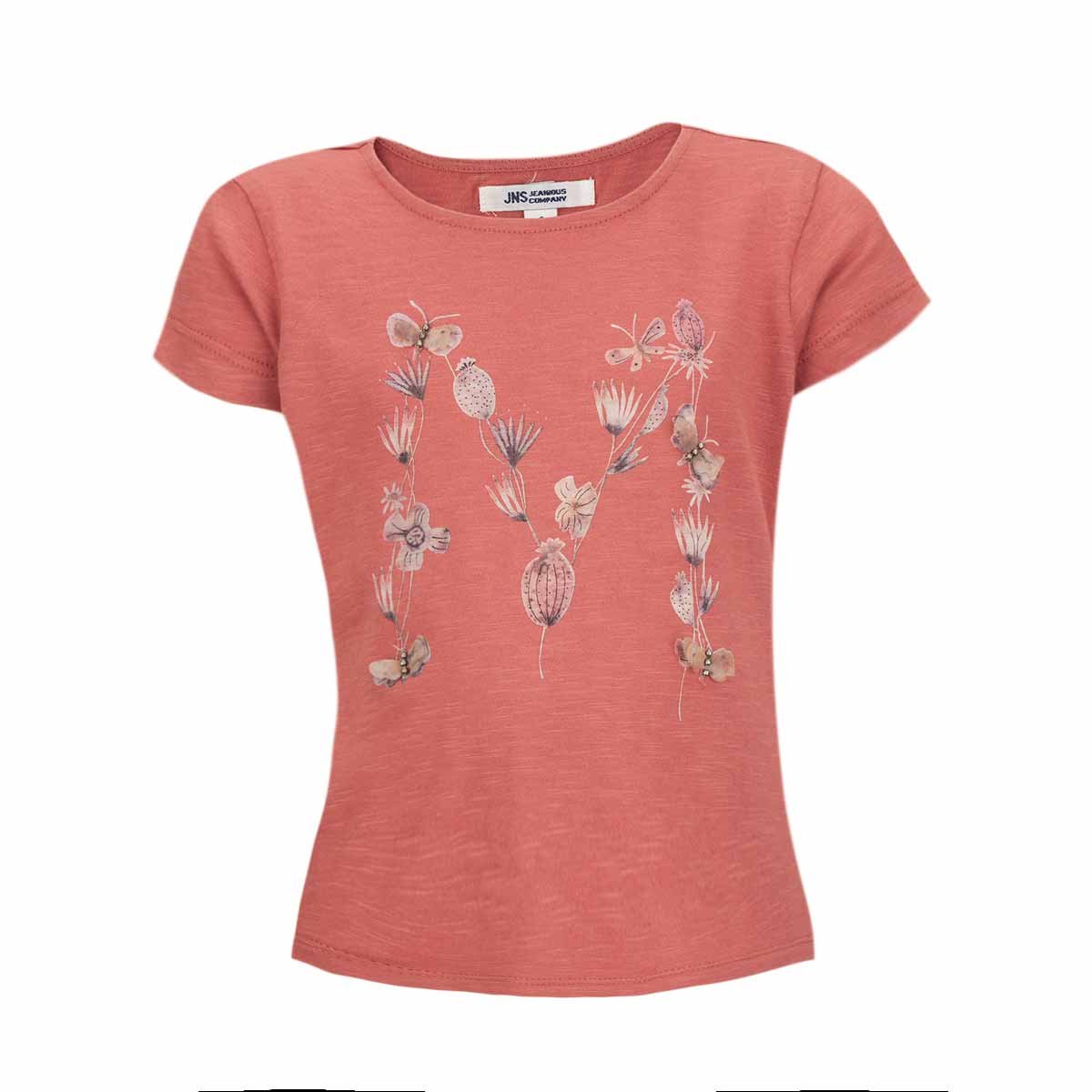 Playera Letra Floral Jeanious Baby