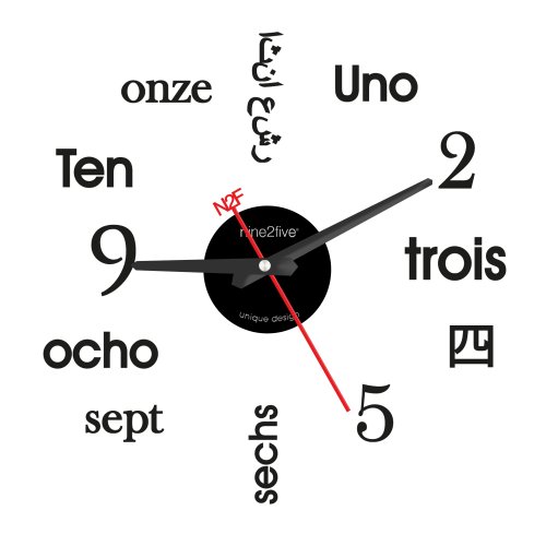 Reloj de Pared Nine To Five Clocks Pvyl01Sl
