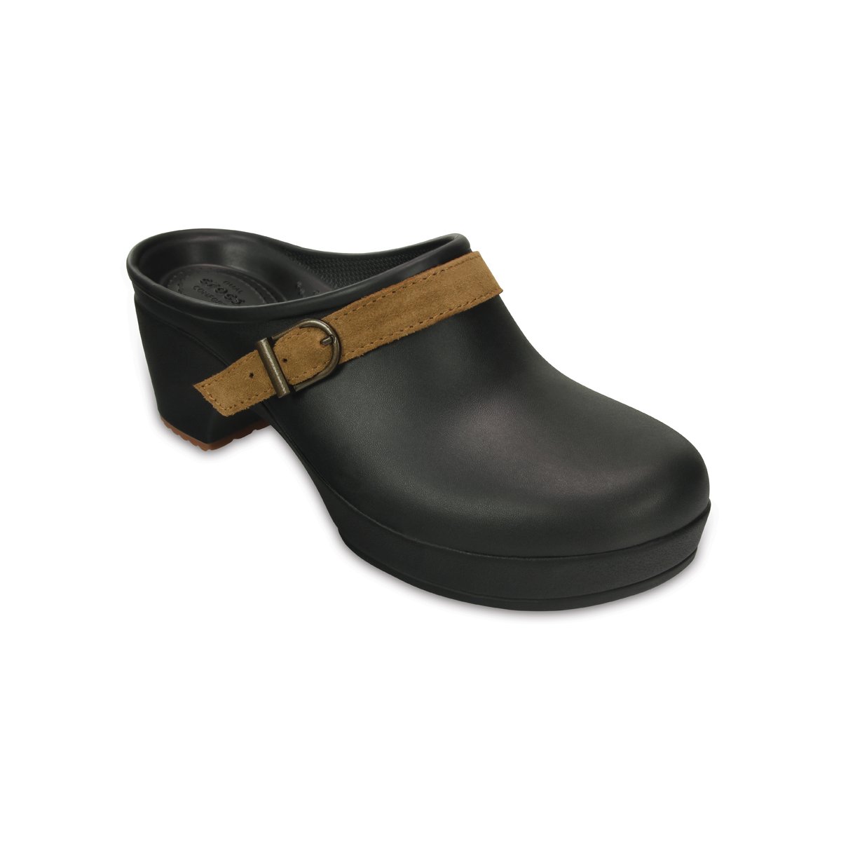 Sueco de Tacón Liso con Hebilla Crocs Sarah Clog Ng