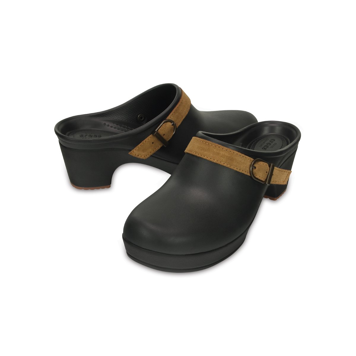 Sueco de Tacón Liso con Hebilla Crocs Sarah Clog Ng