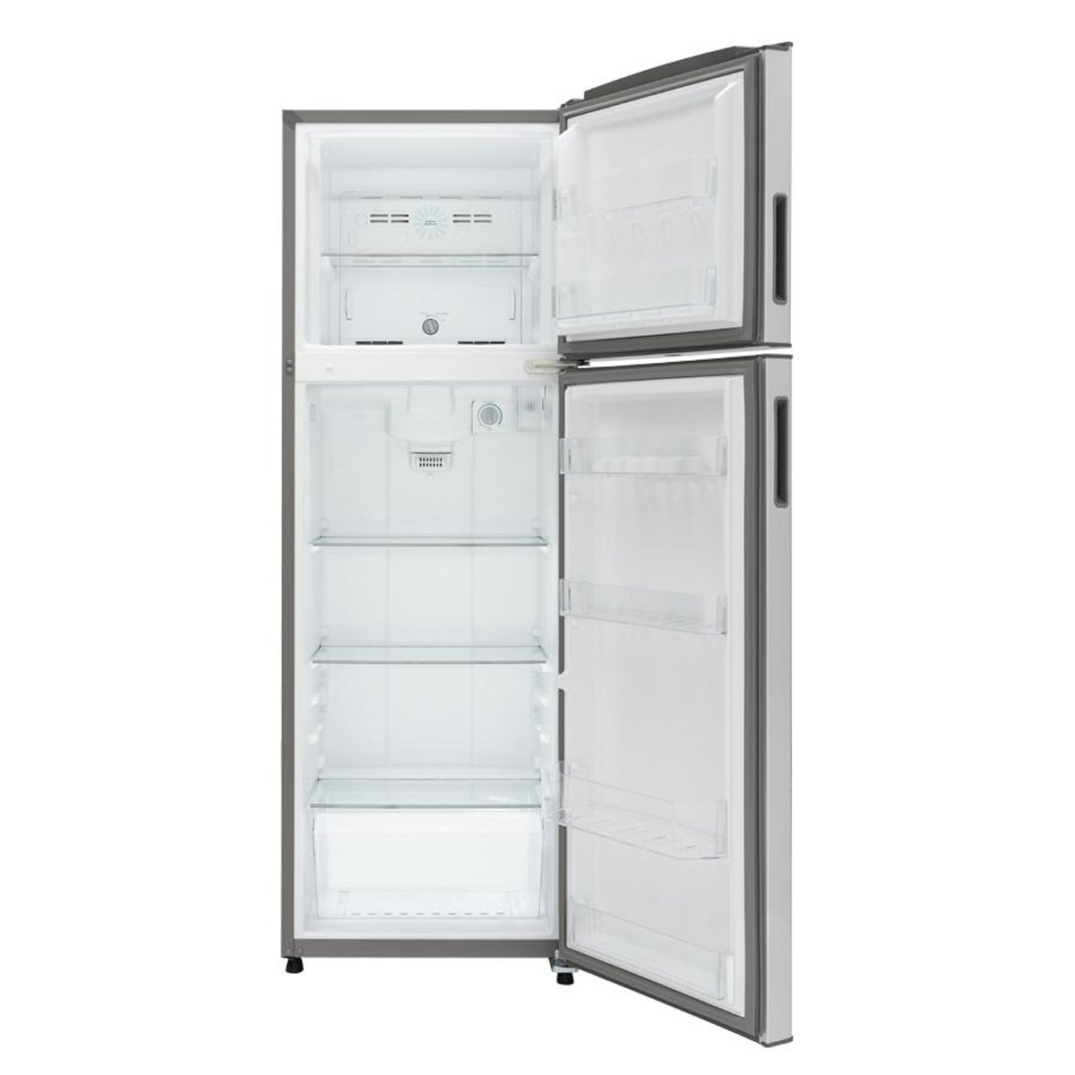 Refrigerador Acros Top Mount 13 Pies Platino con Decorado Floral