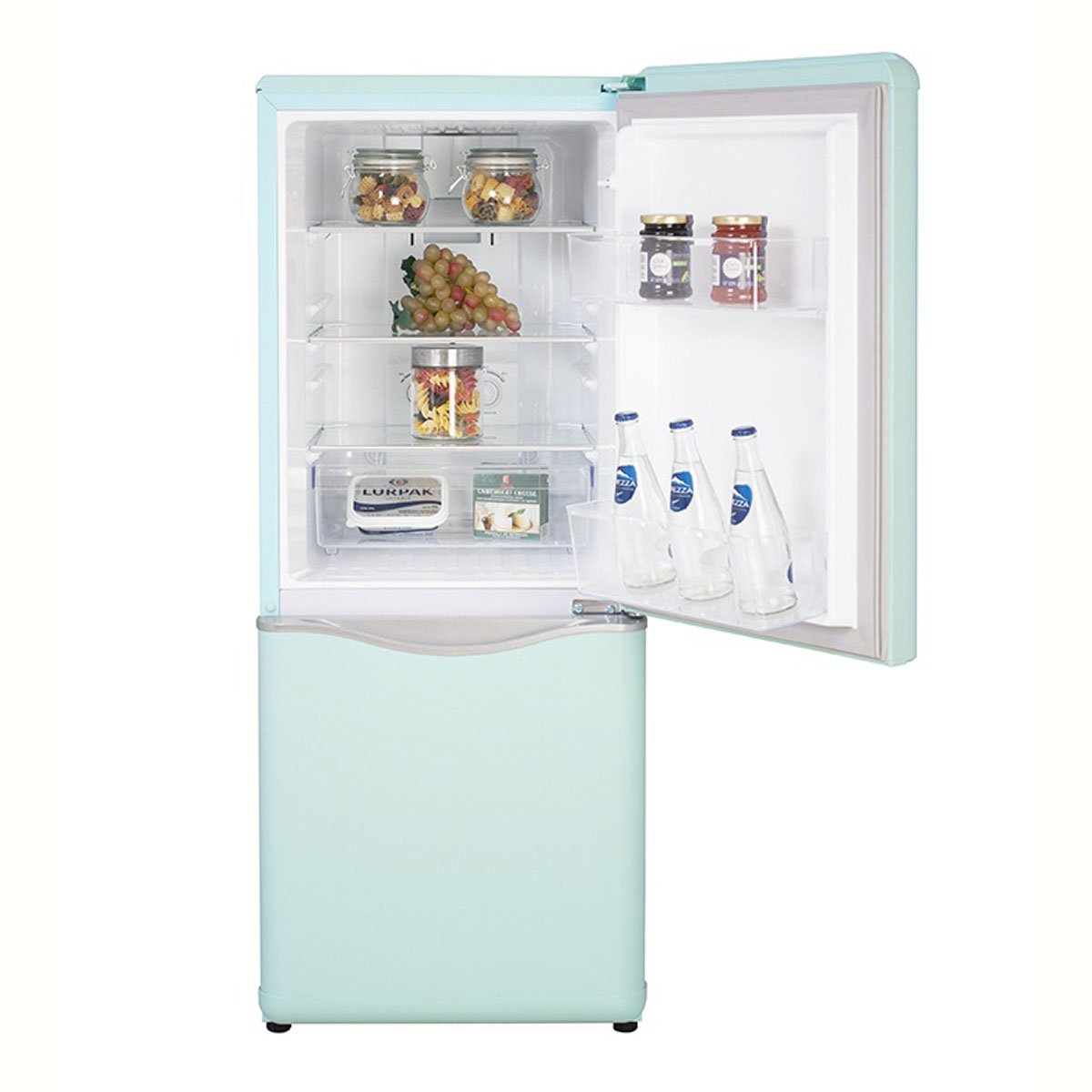 Refrigerador Daewoo Bottom Mount 5 Pies Menta con Acabados en Cromo