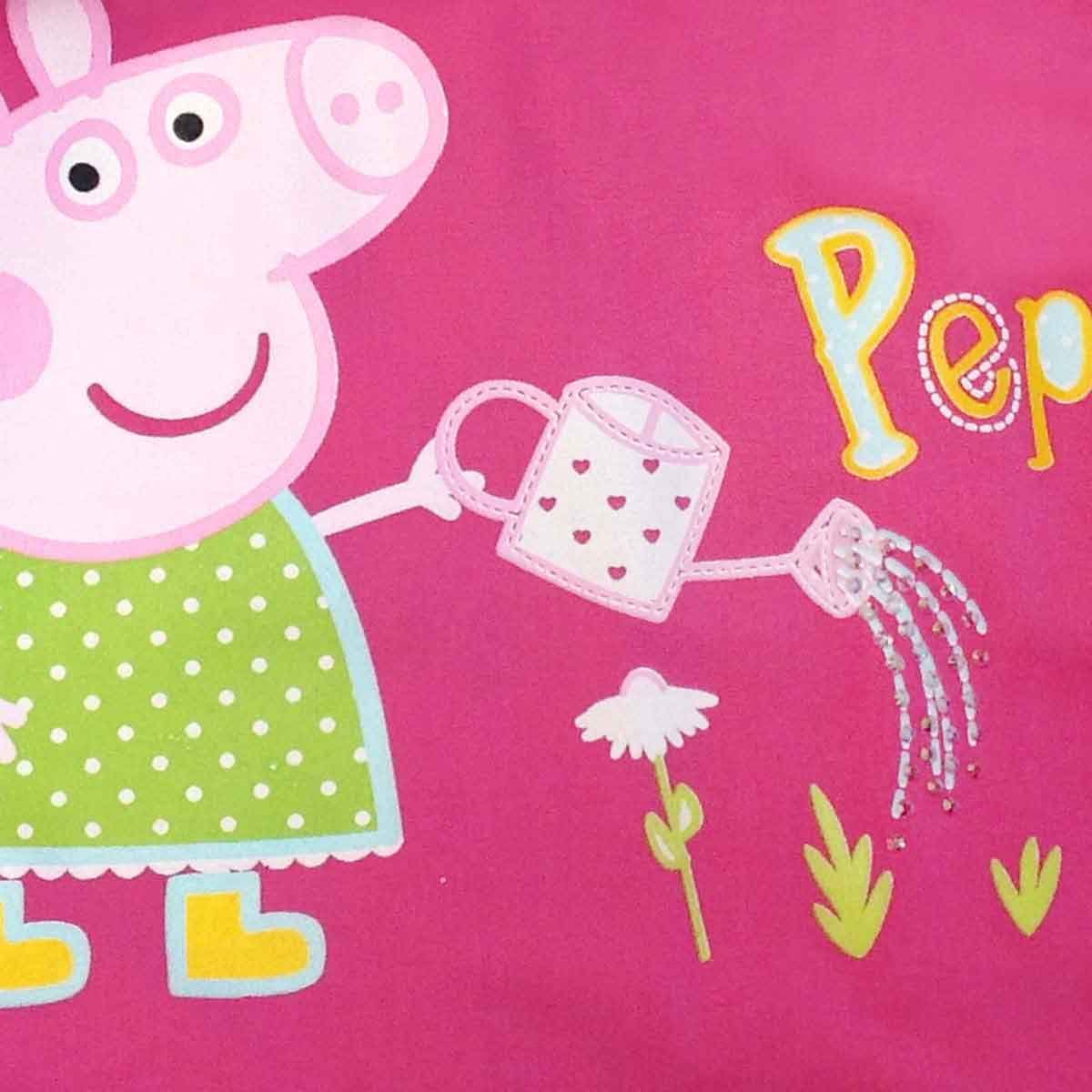 Vestido Manga Corta Estampado Peppa Pig