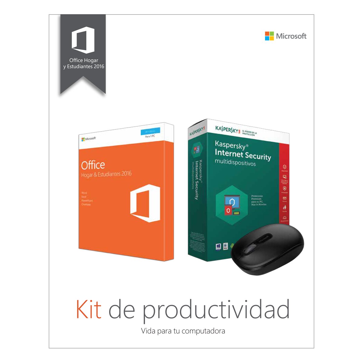 Bundle Office Pc Home &amp; Student + Mouse + Antiv