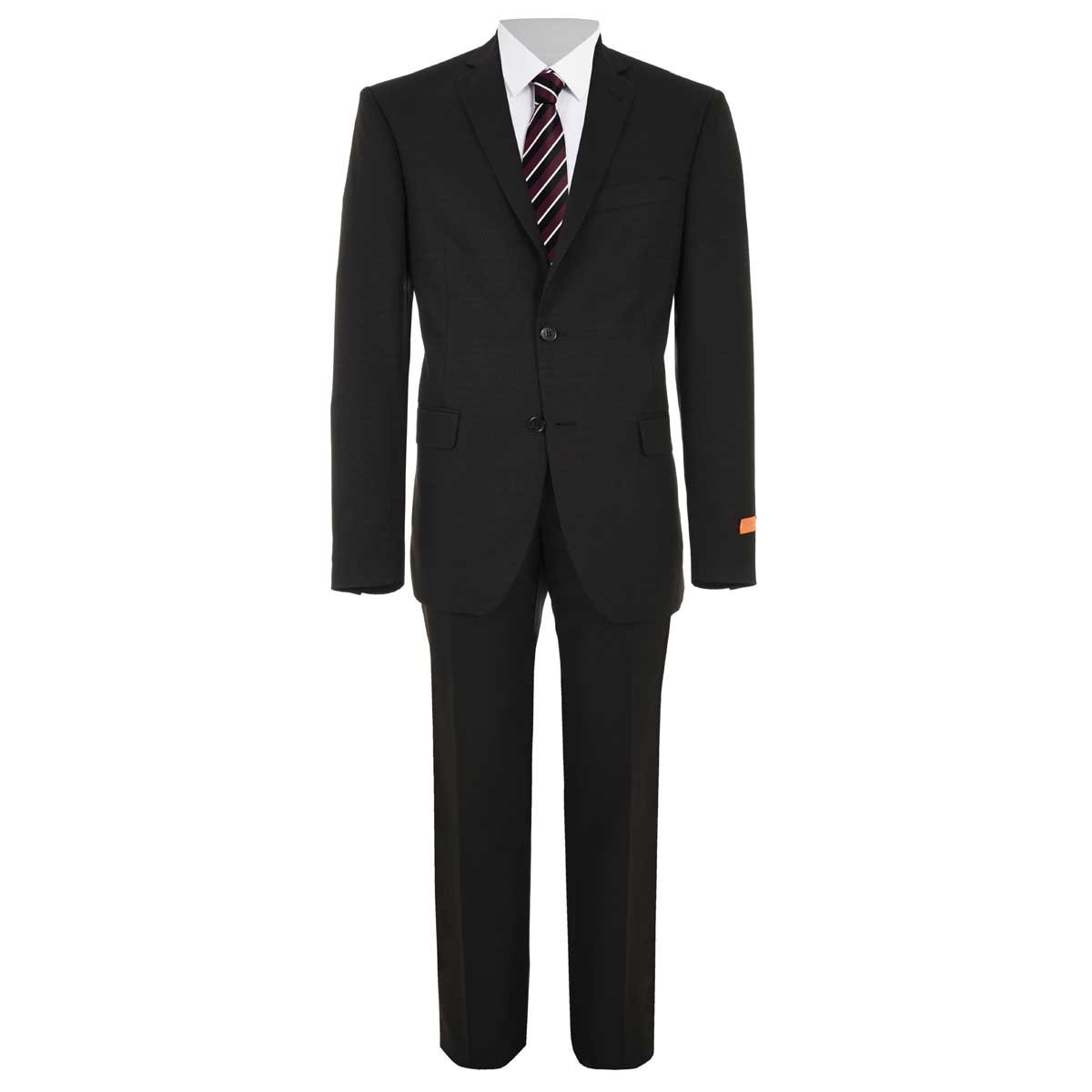 Traje Slim Fit Negro Rayas Carlo Corinto