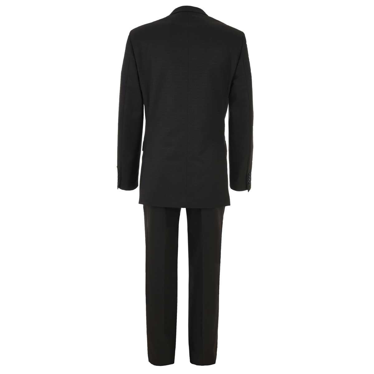 Traje Slim Fit Negro Rayas Carlo Corinto