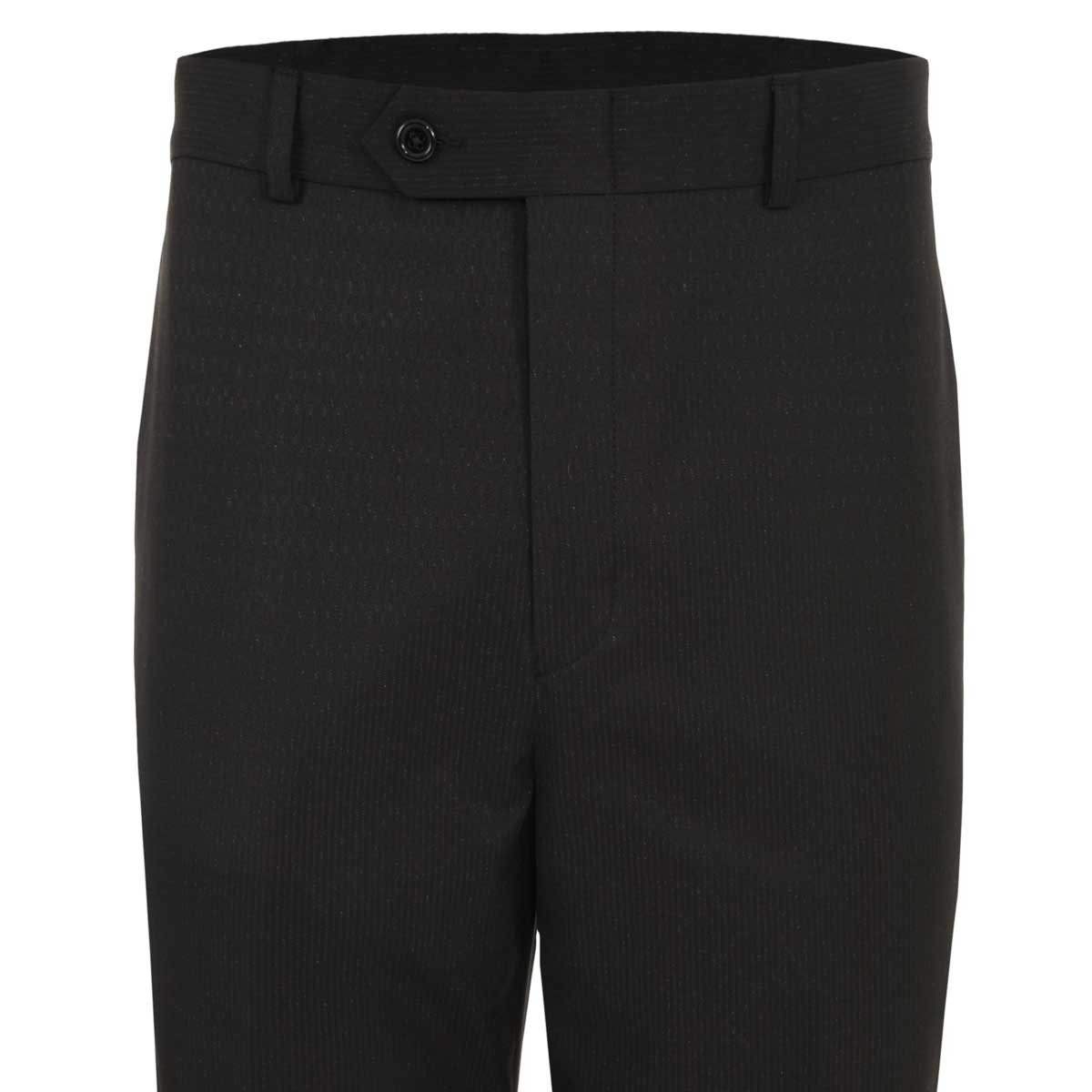 Traje Slim Fit Negro Rayas Carlo Corinto