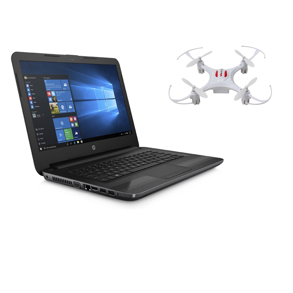 Paquete Laptop Hp 14-An010 y Dron
