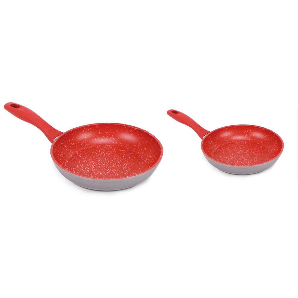 Juego de Sartenes 20Cm Y 28Cm Flavor Stone Rojo
