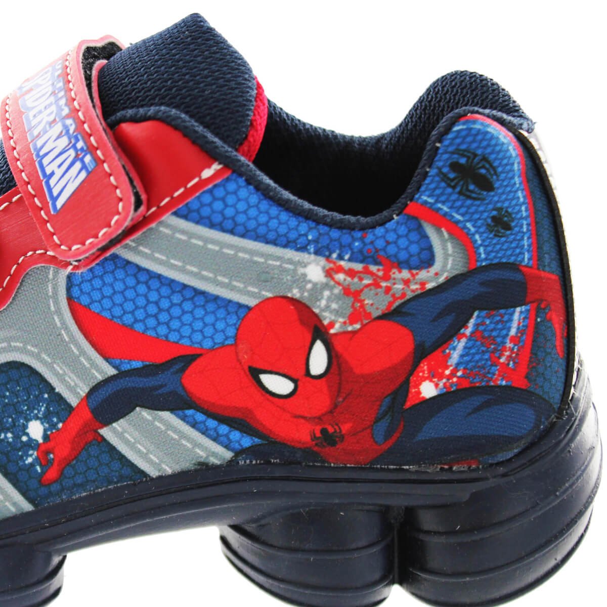 Tenis Personajes Montado con Dos Velcros Spiderman 4703
