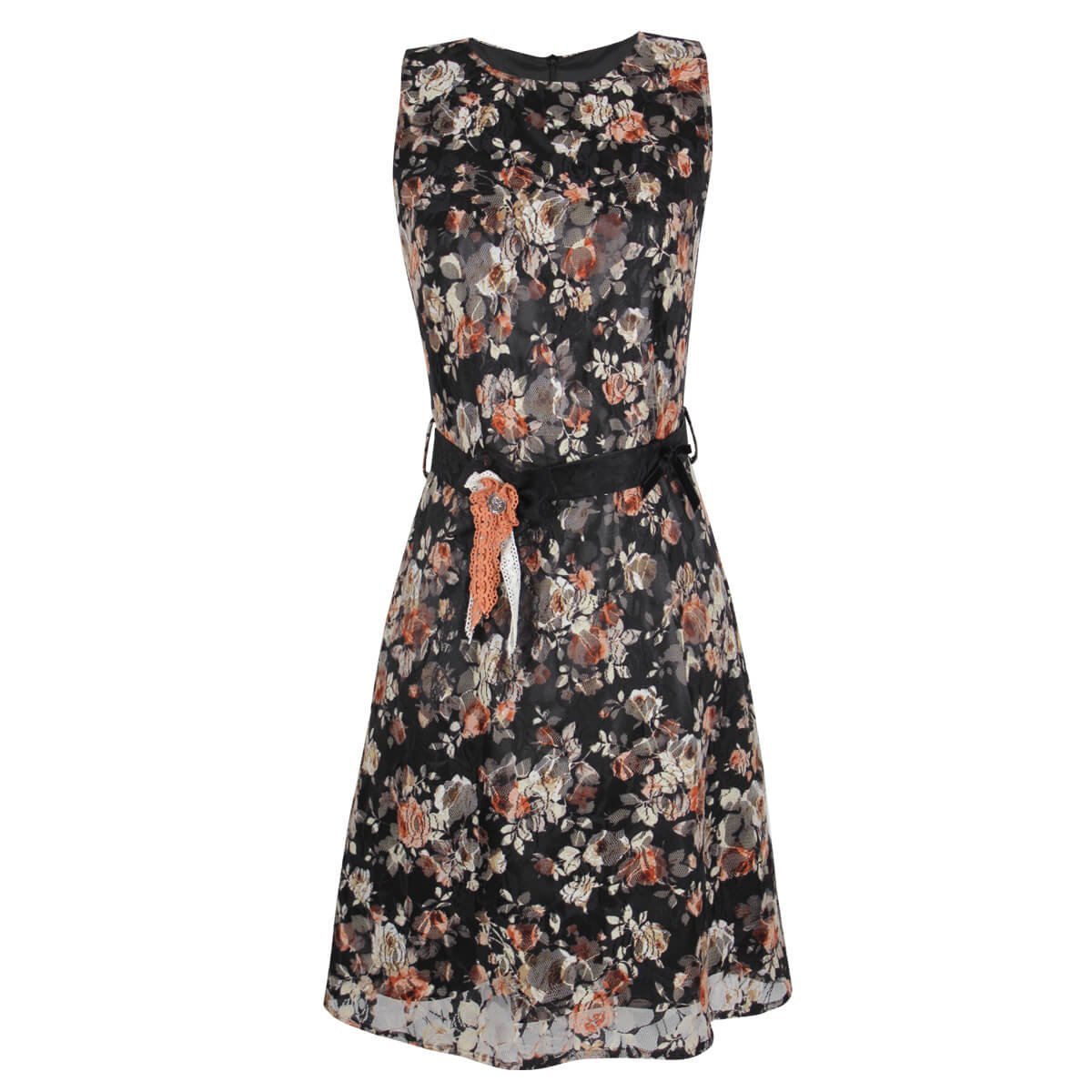 Vestido Petite Sin Mangas Floral Just By Basel
