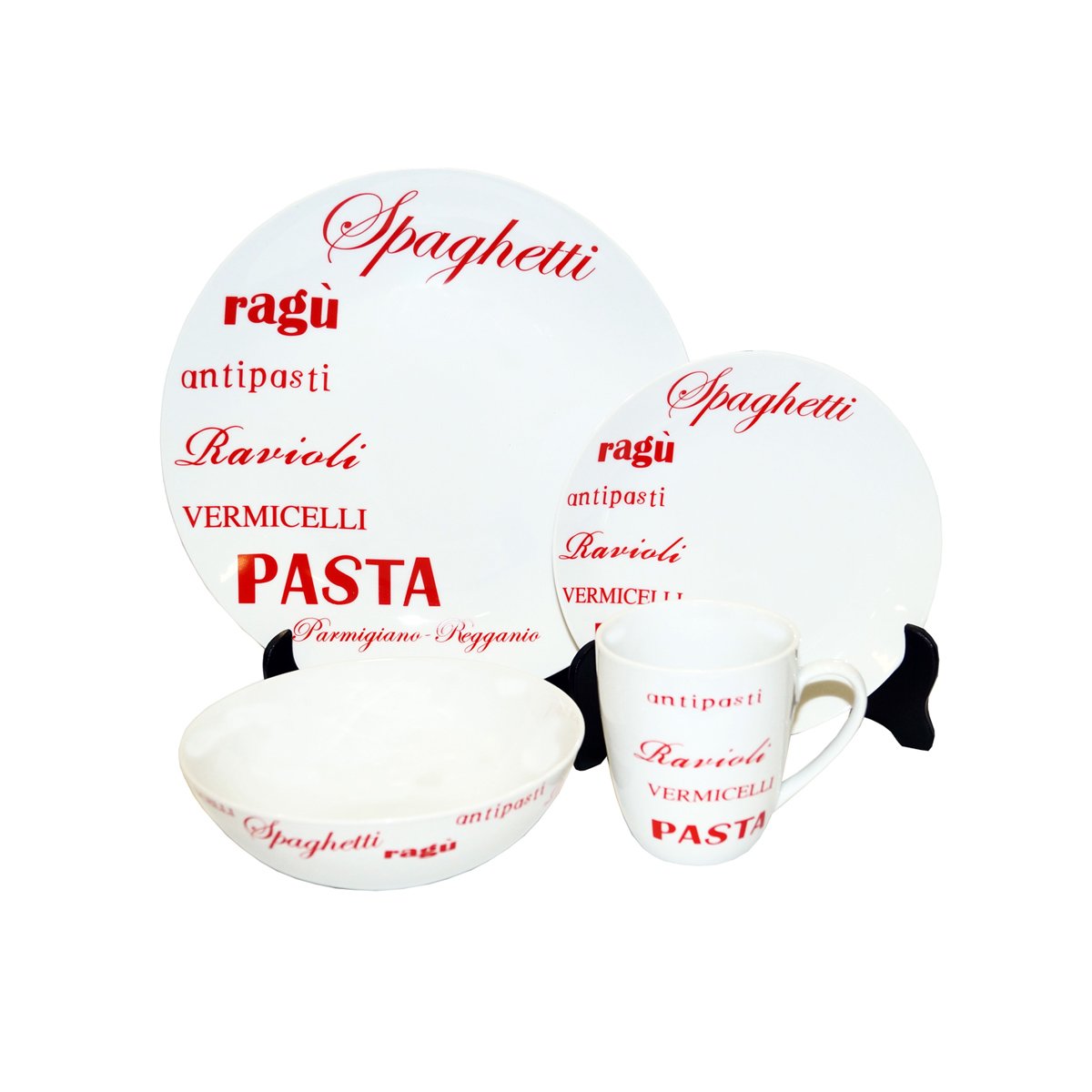 Vajilla Porcelana Deco Pastas 16 Pzs 1693-96