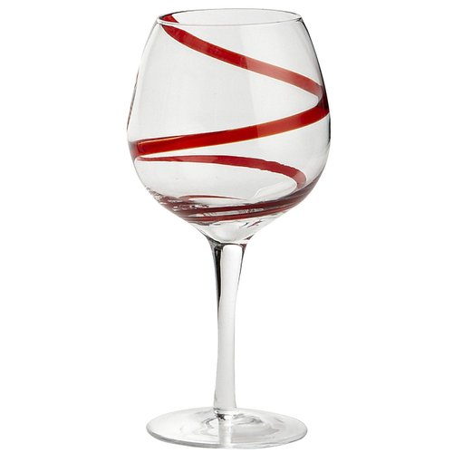 Copa para Agua Red Spiral Pier 1 Imports
