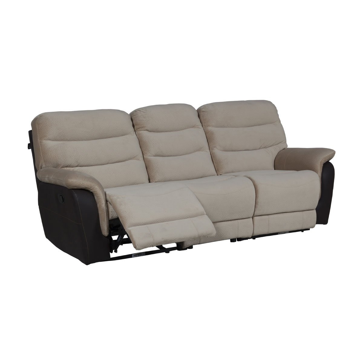 Sof&aacute; Reclinable 2 Duero Knockout Beige Delta Chocolate Boal