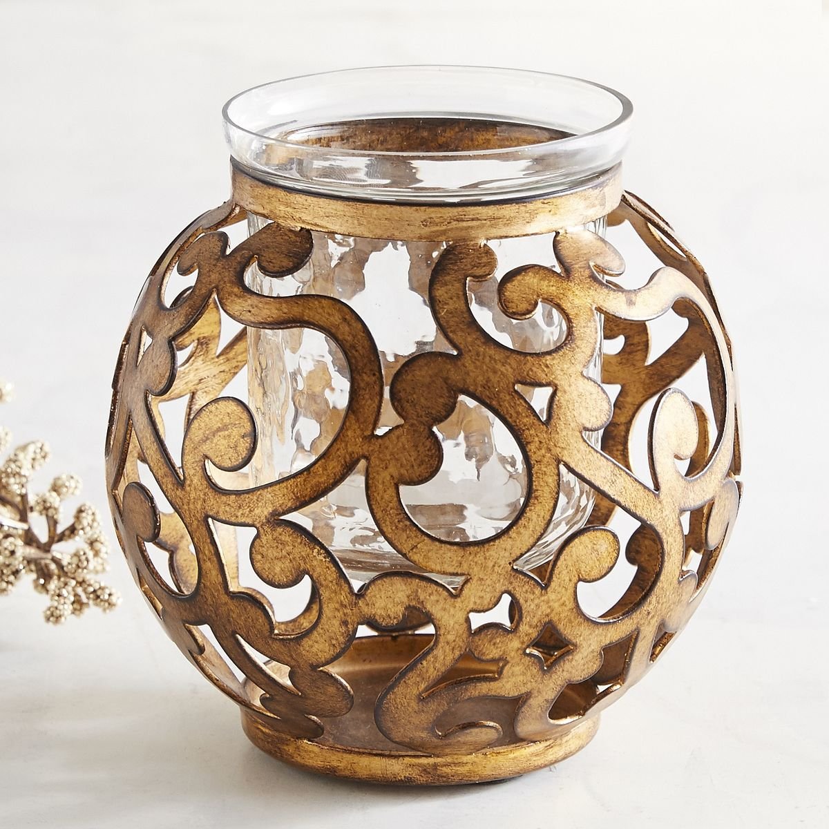 Candelero Gold Scroll Pier 1 Imports