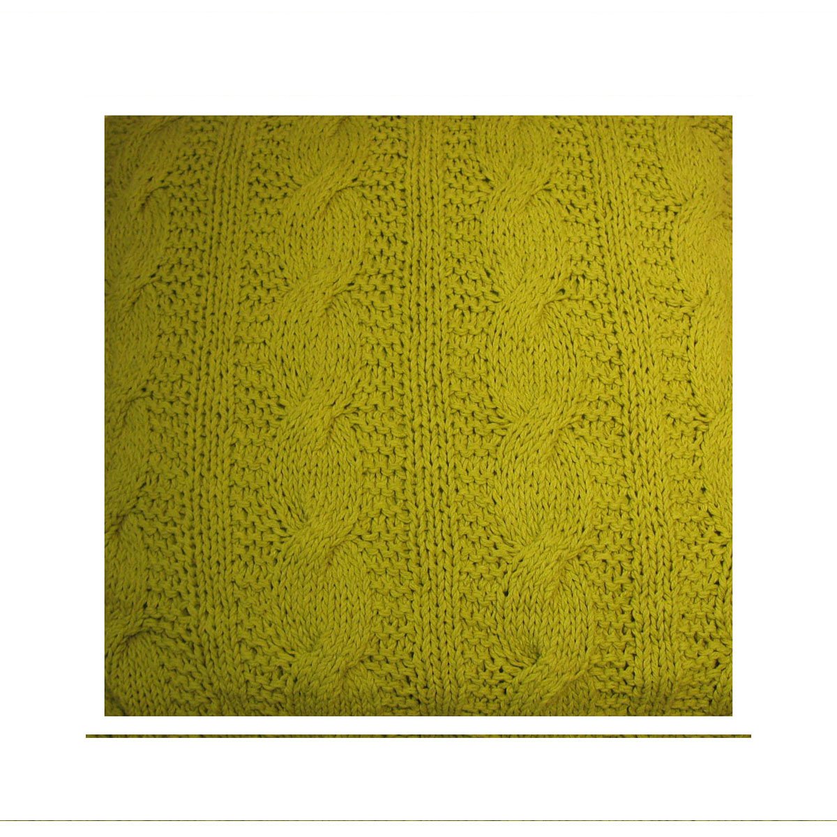 Cojín Dream Home Knitted Cable 60X60 Verde Dpkc24