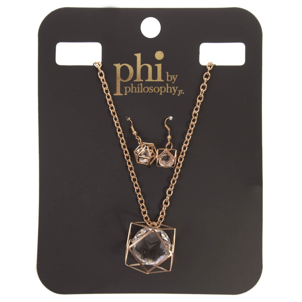 Set Collar Dorado con Cristales Phi By Philosophy Jr
