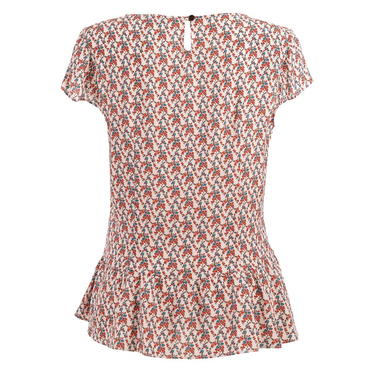 Blusa con Estampado Floral y Detalle Amori