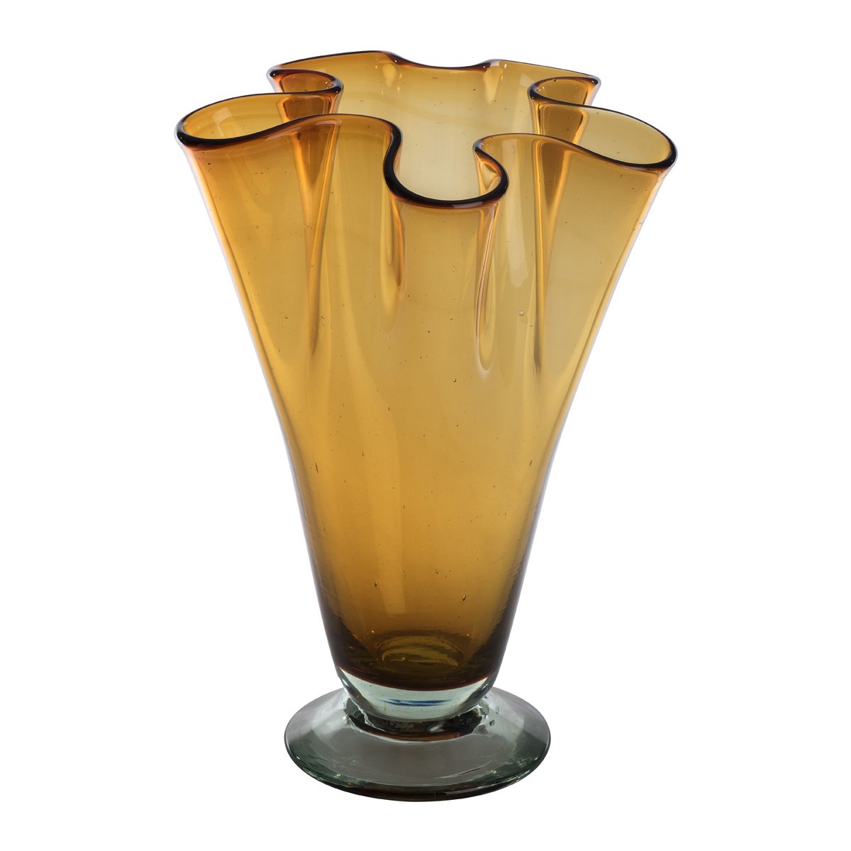 Florero Lechuga Home Nature Ámbar