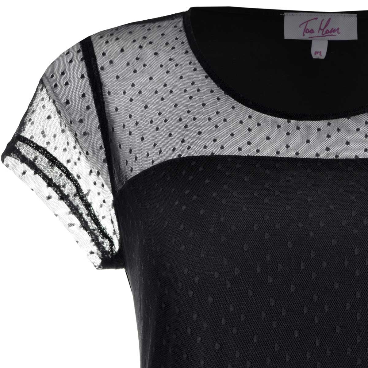 Blusa con Encaje en Pecho Too Mom