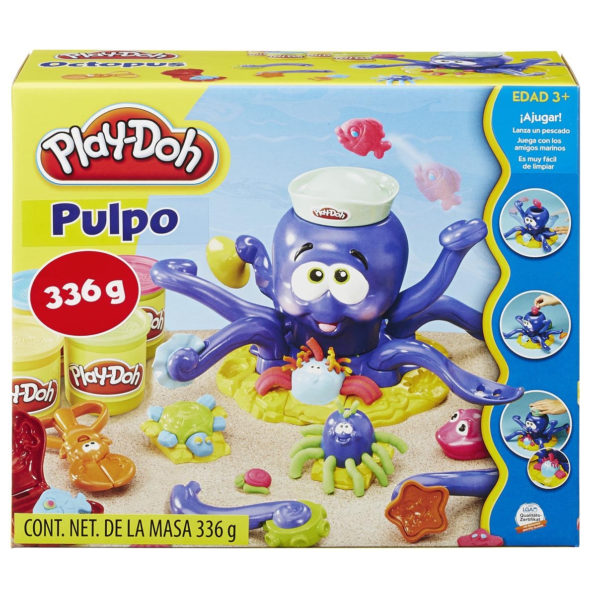 pulpo divertido play doh