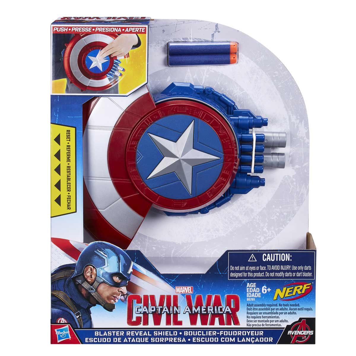 Nerf - Escudo Civil War Capitan America