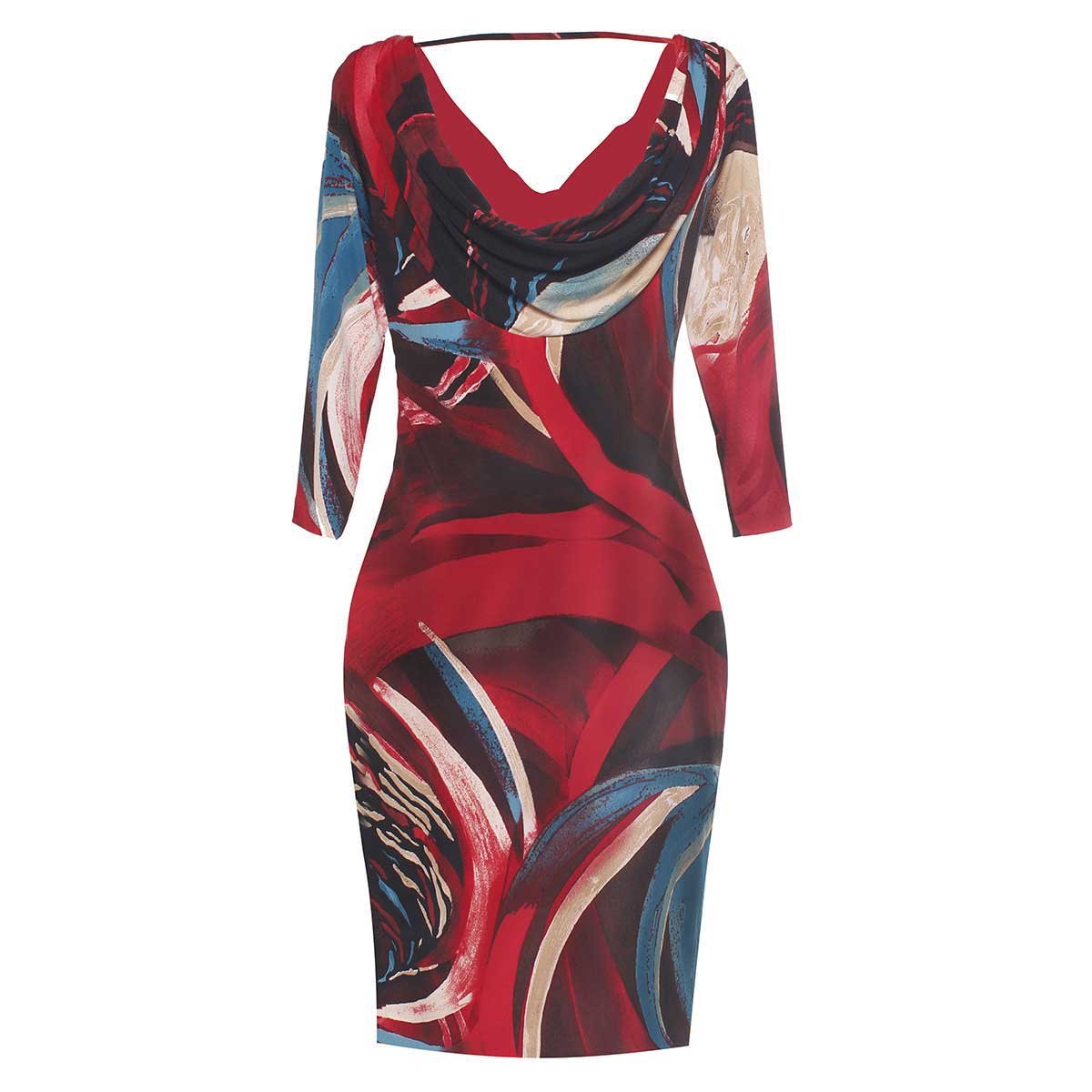 Vestido Estampado Variado Novenna Collection Vestido Estampado Variado Novenna Collection